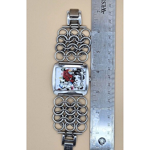 Ed Hardy Geisha Women’s Stainless Steel Watch Japan WGY-197 - Picture 2 of 3